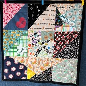 Custom Handmade DOG QUILT/Memory Quilt/Quilt/Lap Quilt/Tshirt Quilt/Pet lovers